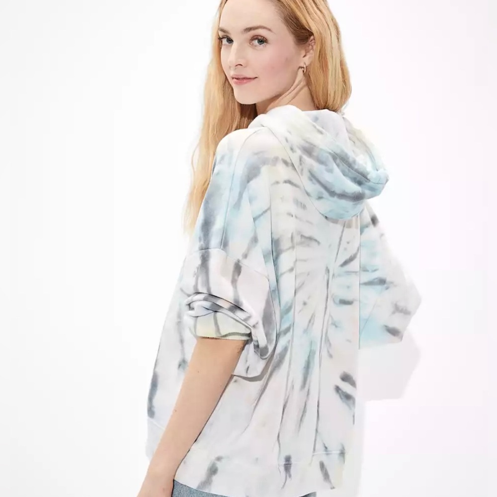 AE Forever Slouchy Printed Hoodie